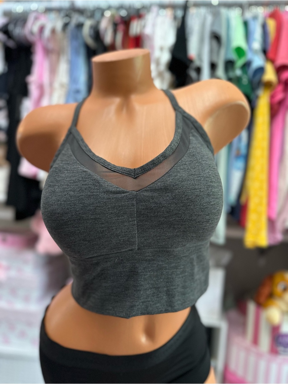 Athleta Gray Sports Bra M